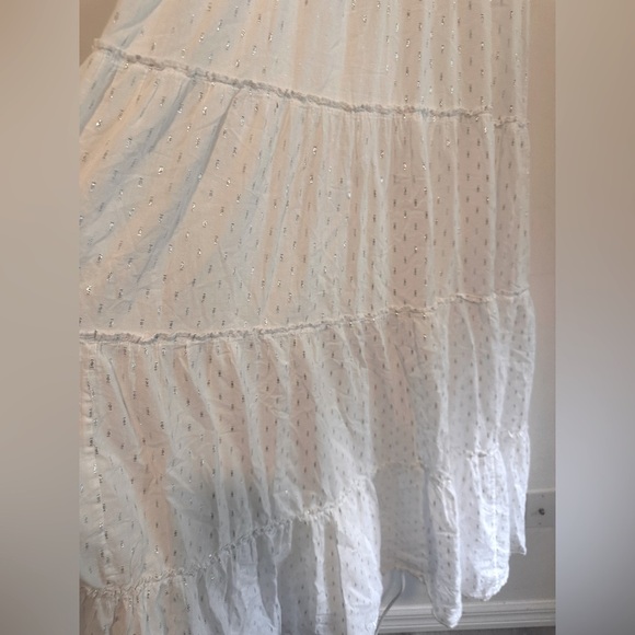 Splendid Gwendolyn Maxi Dress in Shimmer White Sz XS - Picture 7 of 11